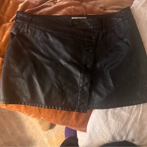 Free People Black Mini Skirt